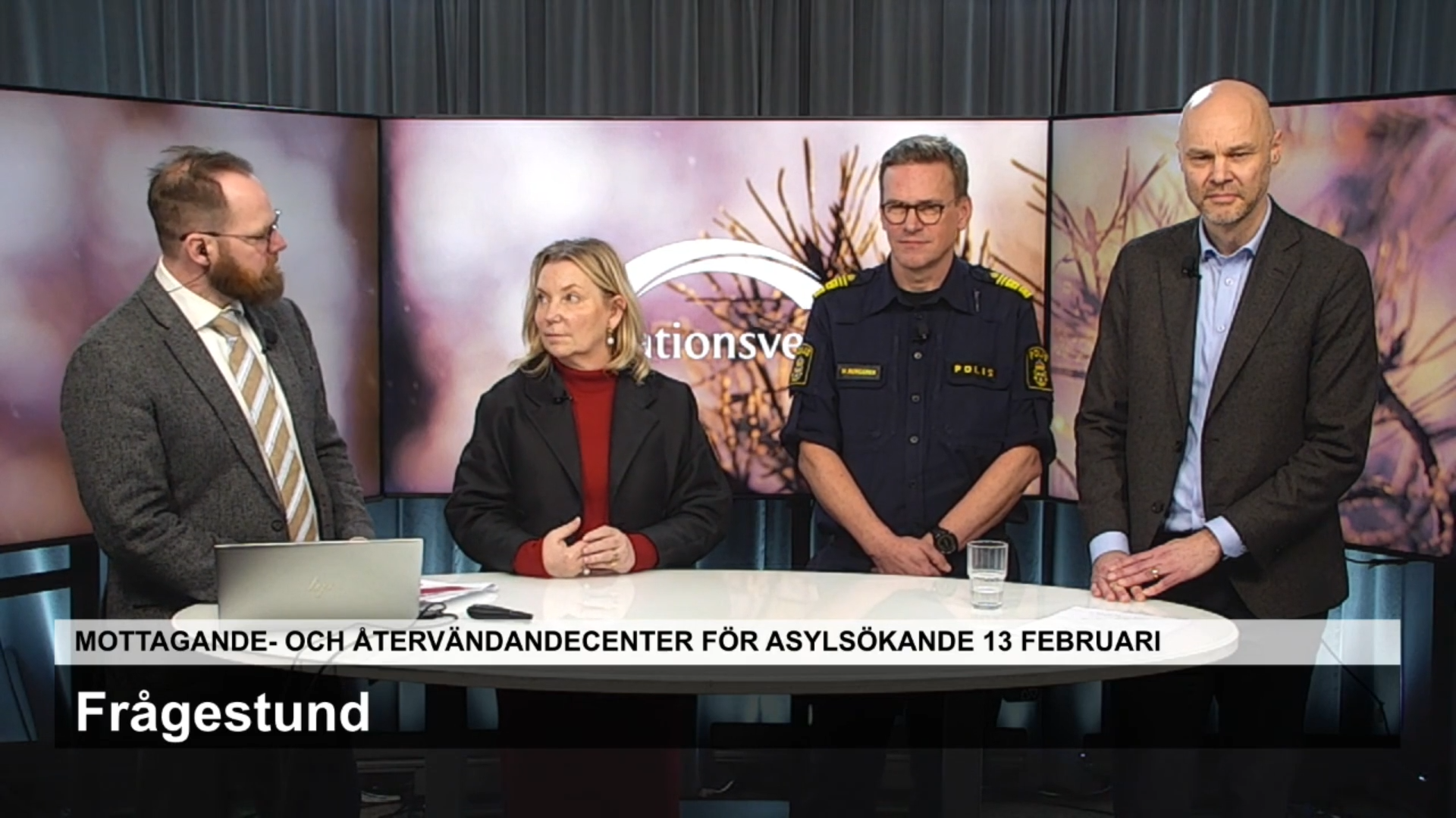 Bild från sändningen Mottagande- och återvändandecenter för asylsökande