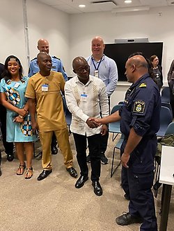 Delegation från Liberia Immigration Service besöker Lokalpolisområde Arlanda.