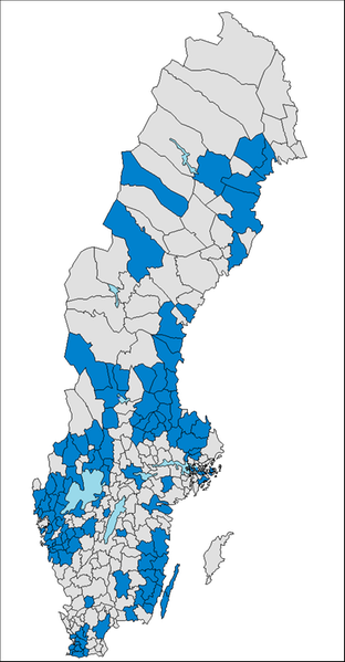 Beviljade AMIF projekt i kommuner runt om i Sverige.